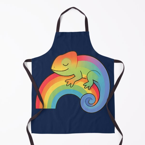 Item preview, Rainbow Chameleon Sleeping Peacefully designed and sold by AwesomeBeyondLimits.