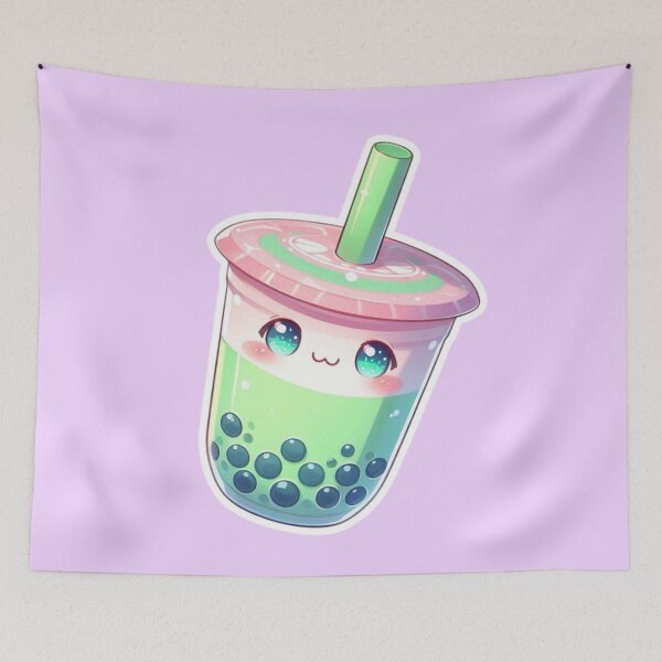 Item preview, Kawaii Bubble Tea – Cute Anime Manga Boba Drink Aesthetic designed and sold by Sugar Wisdom .
