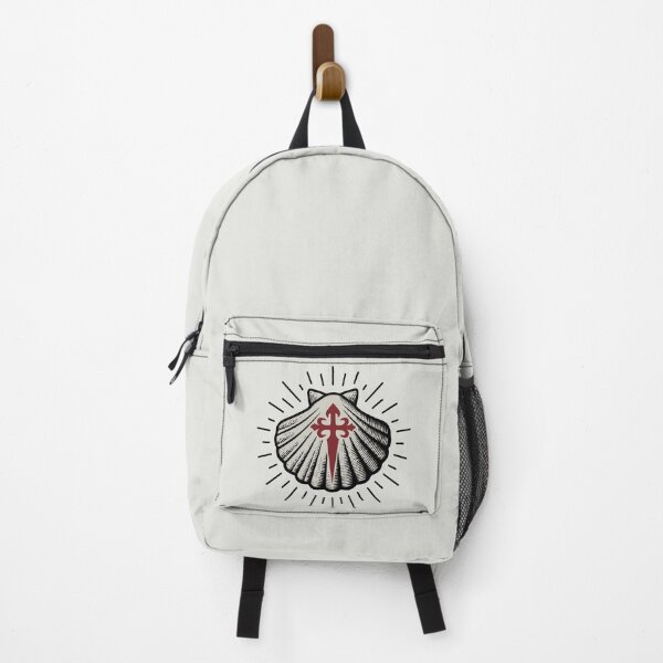 Artikelvorschau, Jakobsmuschel mit Santiago-Kreuz Camino de Santiago Pilgersymbol entworfen und verkauft von Beltschazar.