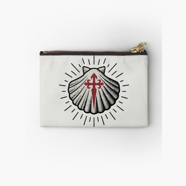 Artikelvorschau, Jakobsmuschel mit Santiago-Kreuz Camino de Santiago Pilgersymbol entworfen und verkauft von Beltschazar.