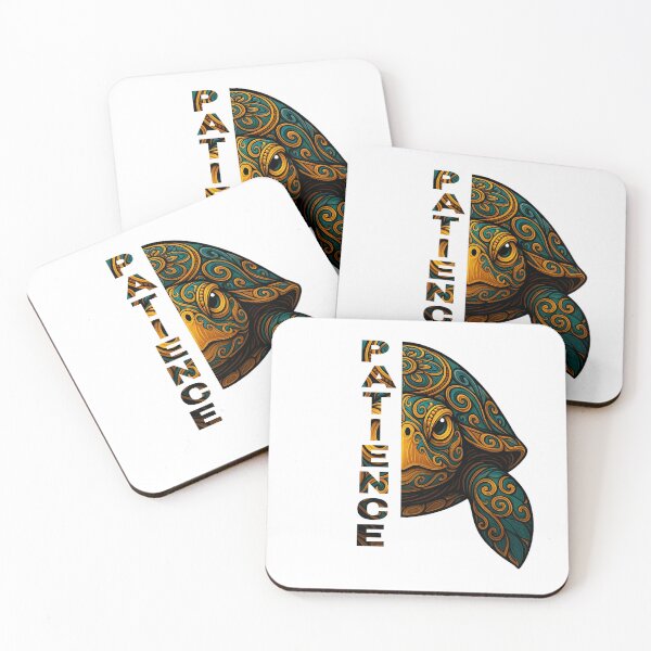 Item preview, Patience Turtle - Bold Typography & Detailed Animal Illustration designed and sold by SillentDesign.