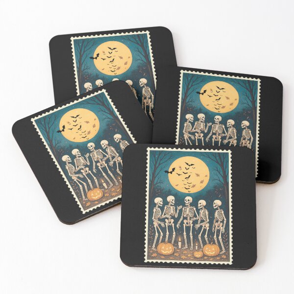 Item preview, Vintage Halloween Skeletons Scene designed and sold by asiacreations.