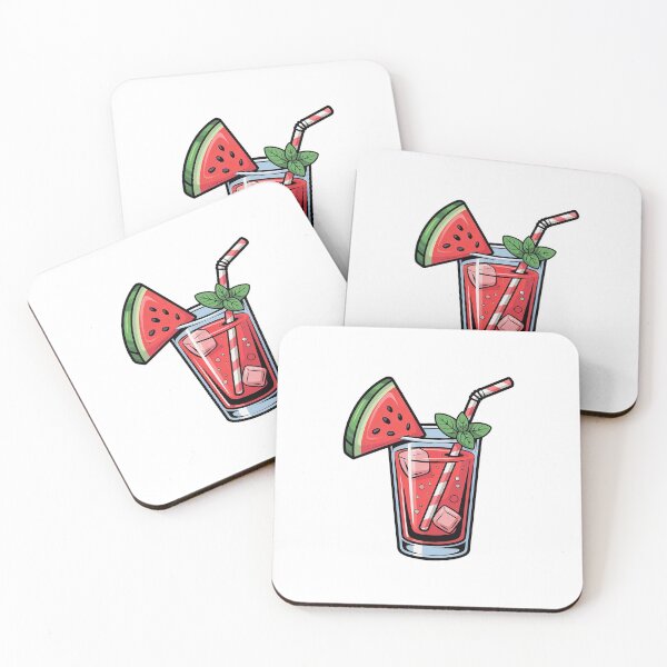 Item preview, Watermelon Juice Summer Drink Illustration designed and sold by Verycutethings.