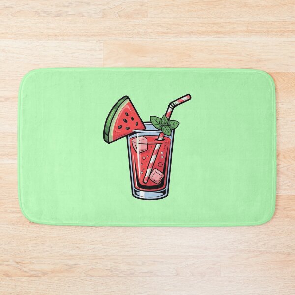 Item preview, Watermelon Juice Summer Drink Illustration designed and sold by Verycutethings.