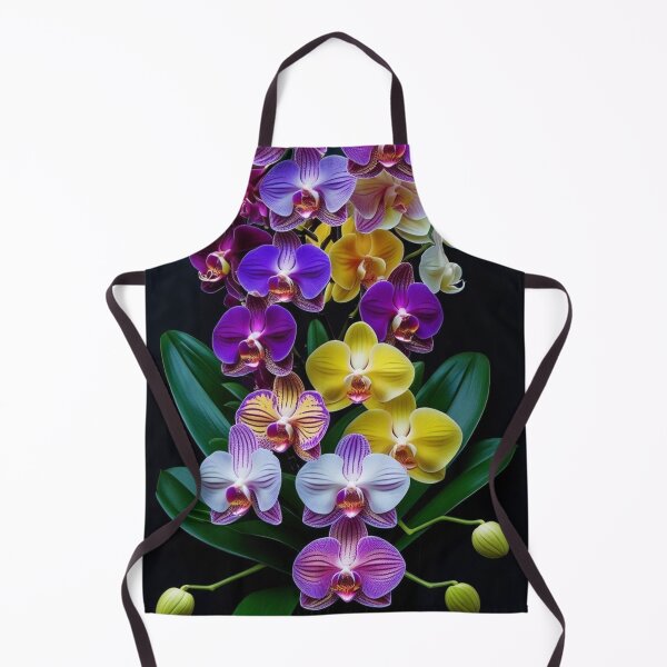 Item preview, Colorful Orchid Bouquet – Purple, Yellow, and White Blooms designed and sold by Mvolo.