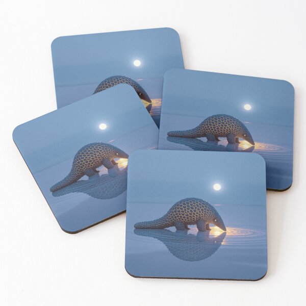 Item preview, Pangolin at Blue Hour designed and sold by HabitableMoons.