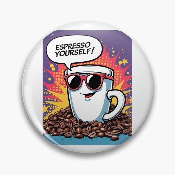 Item preview, Espresso Yourself! – Funny Coffee Pop-Art Design designed and sold by RAKO13.