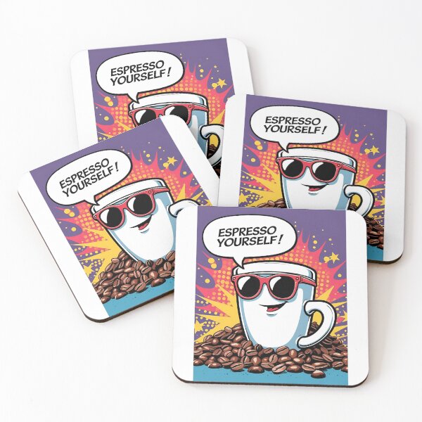 Item preview, Espresso Yourself! – Funny Coffee Pop-Art Design designed and sold by RAKO13.