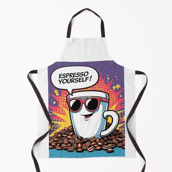Item preview, Espresso Yourself! – Funny Coffee Pop-Art Design designed and sold by RAKO13.