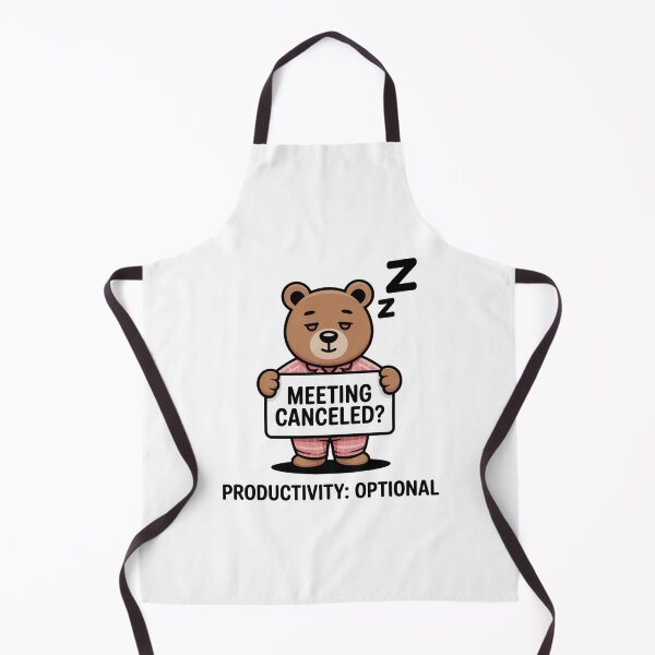 Item preview, Meeting Canceled? Productivity Optional – Sleepy Bear Pajamas designed and sold by ArtByYunus.