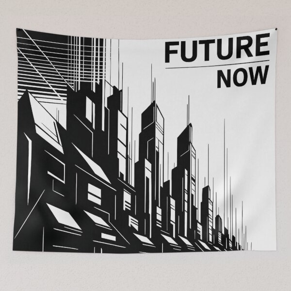Item preview, Future Now Cityscape Sci-Fi designed and sold by Blurbean.