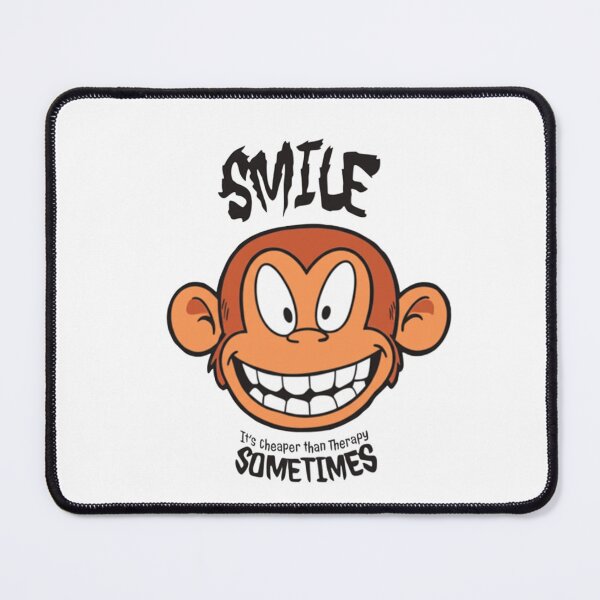 Item preview, Smile, cheaper than therapy, therapy, happiness, Funnyfits70, retro, vintage, meme, funny, humor designed and sold by FunnyFits70.