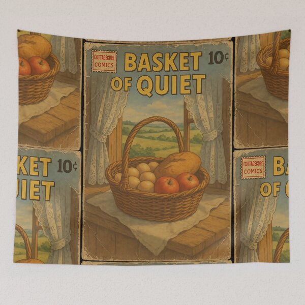 Item preview, Bucolic Cottagecore: Basket of Quiet designed and sold by bapupa.