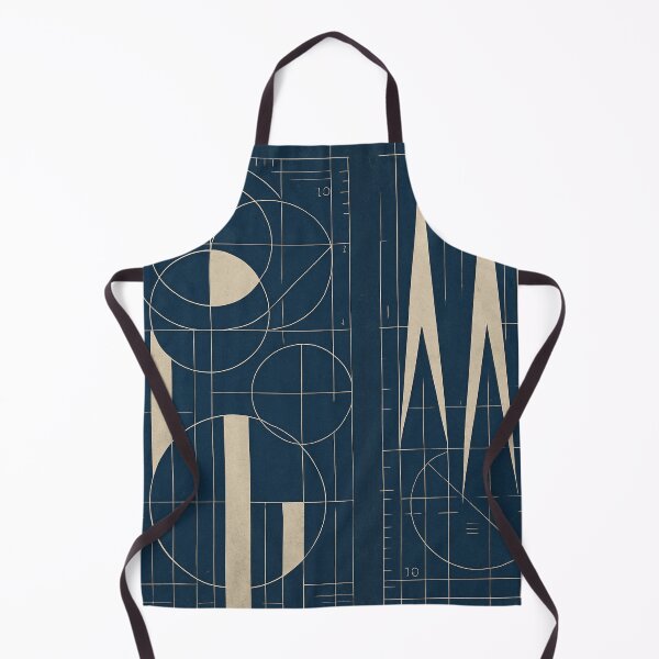 Item preview, Geometric Blueprint in Navy designed and sold by Zenvo.