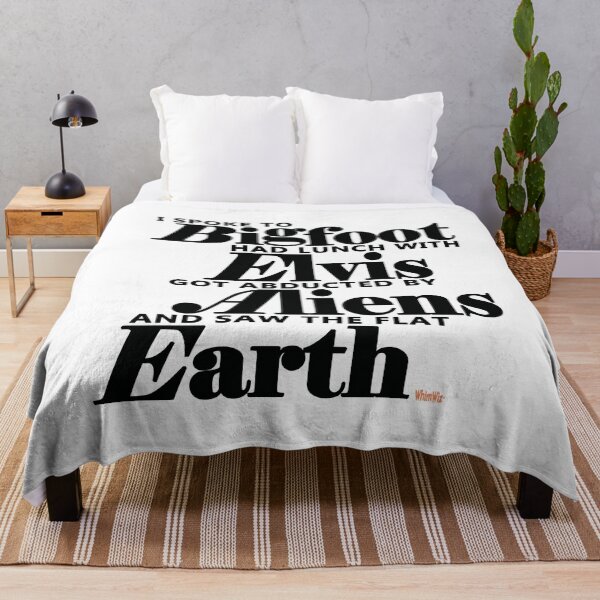 Item preview, Bigfoot Elvis Aliens - Silly Funny Quote designed and sold by WhimWiz.