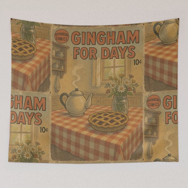 Item preview, Bucolic Cottagecore: Gingham for Days designed and sold by bapupa.