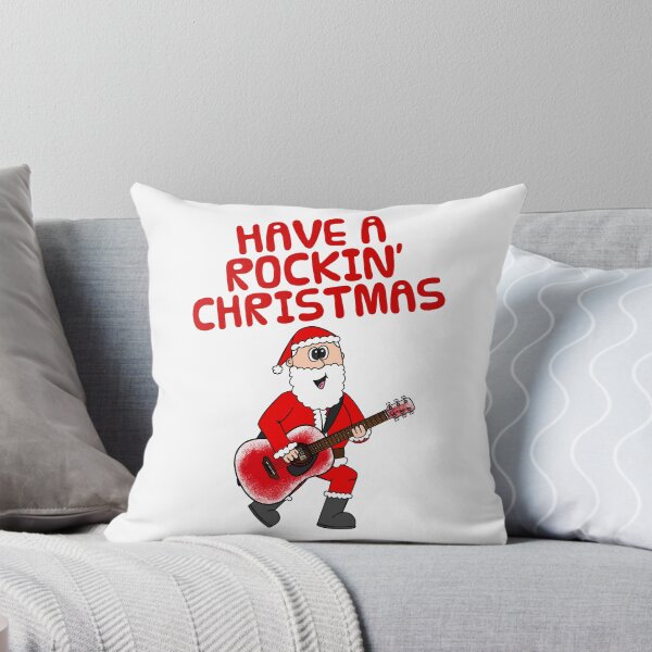 Item preview, Have A Rockin' Christmas, Santa Playing Acoustic Guitar, Guitarist Musician designed and sold by doodlerob.