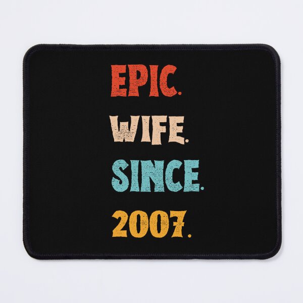 Item preview, Epic Wife Since 2007 - 18th Wedding Anniversary For Her, Women, Wife designed and sold by Mozaic Clothes.