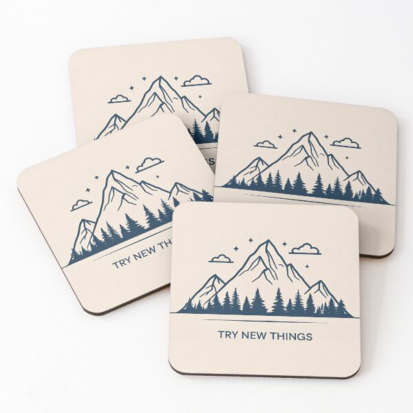 Item preview, "Try New Things" Mountain Shirt designed and sold by 20sDreamwear.