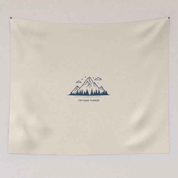 Item preview, "Try New Things" Mountain Shirt designed and sold by 20sDreamwear.
