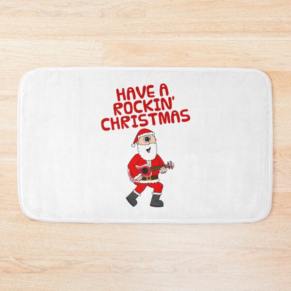 Item preview, Have A Rockin' Christmas, Santa Playing Ukulele, Music Teacher designed and sold by doodlerob.