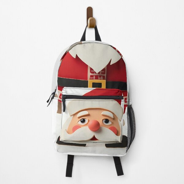 Item preview, Jolly Geometric Santa Claus with Sack designed and sold by ShadowAndSlate.