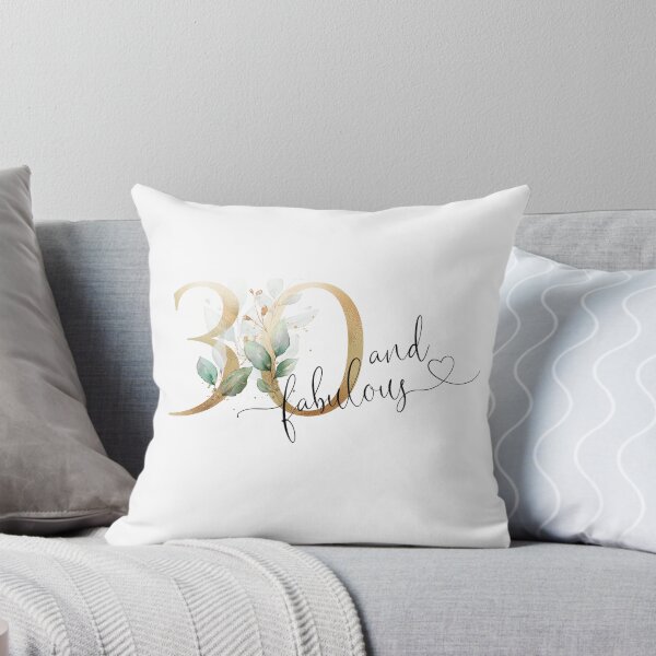 Item preview, 30th Birthday Gift for Best Friend 30 and Fabulous Botanical Gold Design designed and sold by Marty Party .