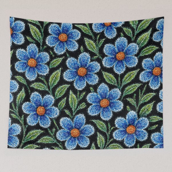 Item preview, Frost flowers on a dark background designed and sold by Sigtrix.