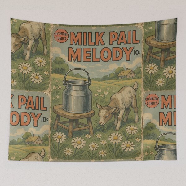 Item preview, Bucolic Cottagecore: Milk Pail Melody designed and sold by bapupa.