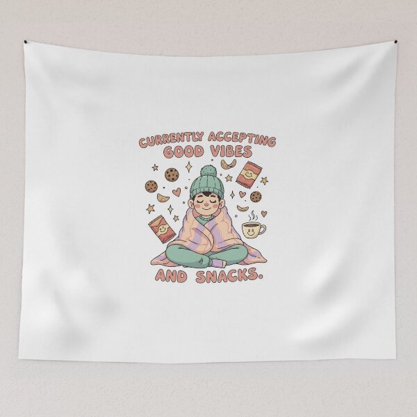 Item preview, Currently Accepting Good Vibes and Snacks – Fun & Playful Design designed and sold by Rank Sol.