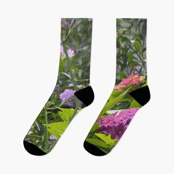 Item preview, Variety of colorful summer flowers in pink  designed and sold by Photopat.