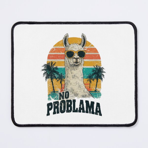 Item preview, No Prob-Llama Retro Llama designed and sold by Blurbean.