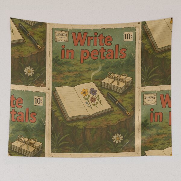 Item preview, Bucolic Cottagecore: Write in Petals designed and sold by bapupa.