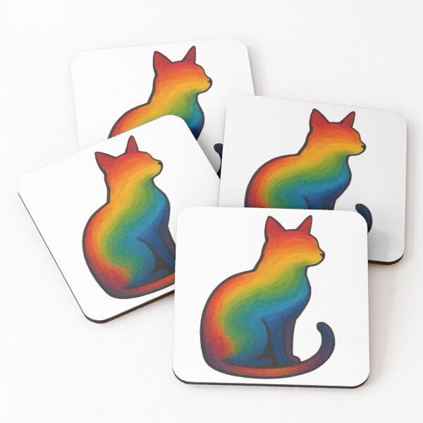 Item preview, Rainbow Queer Cat designed and sold by StateofQueer.