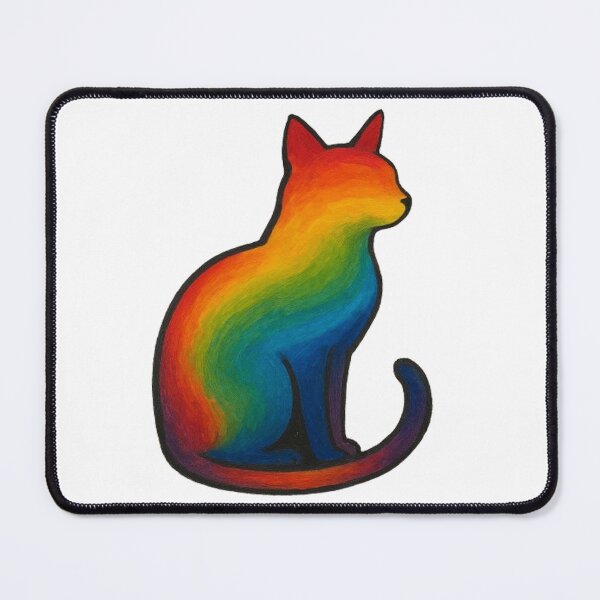 Item preview, Rainbow Queer Cat designed and sold by StateofQueer.