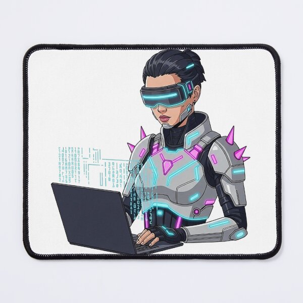 Item preview, Cyberpunk female hacker designed and sold by misbahsiro.