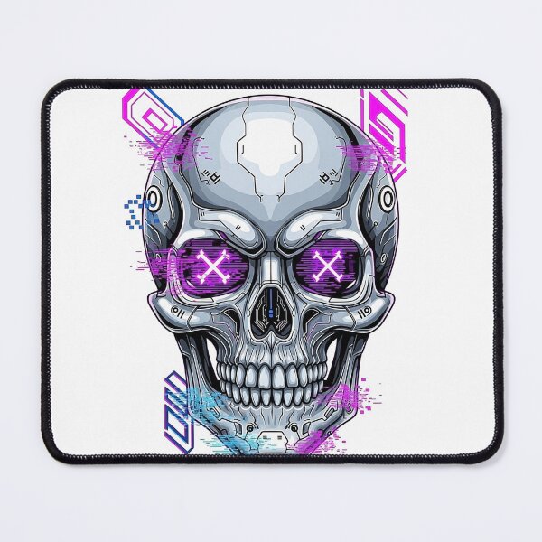 Item preview, Futuristic robotic skull made of chrome and circuitry designed and sold by misbahsiro.