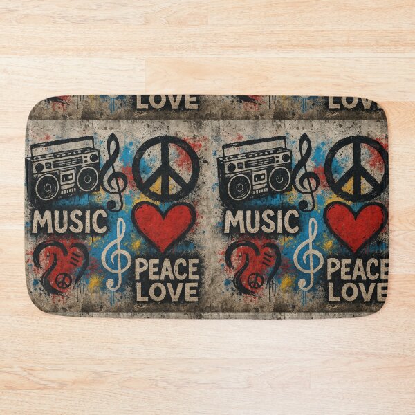 Item preview, Music, Peace & Love designed and sold by Zenvo.