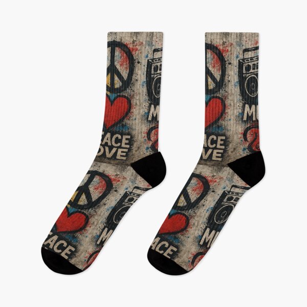 Item preview, Music, Peace & Love designed and sold by Zenvo.