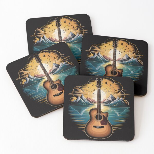 Item preview, Nature Guitar Classic — Sunset Strings for Music Lovers & Nature Dreamers designed and sold by JoyMuse.