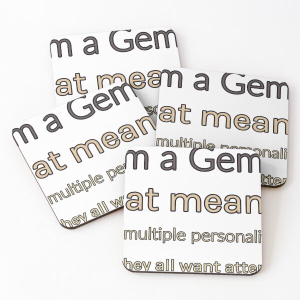 Item preview, I Am A Gemini That Means I Have Multiple Personalities— And They All Want Attention designed and sold by TheIconSmith.