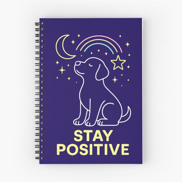 Item preview, Stay Positive – Neon Dog Design designed and sold by PastimeMastery.