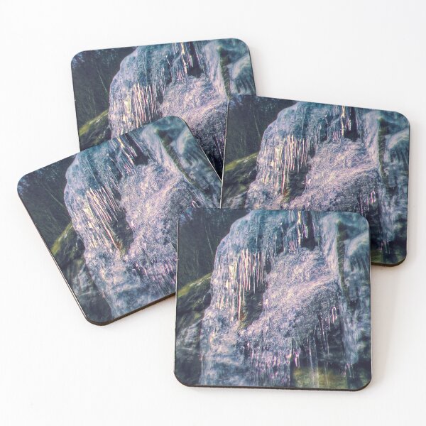 Item preview, "Frozen Veins – Abstract Icefall Photography" designed and sold by Mvolo.
