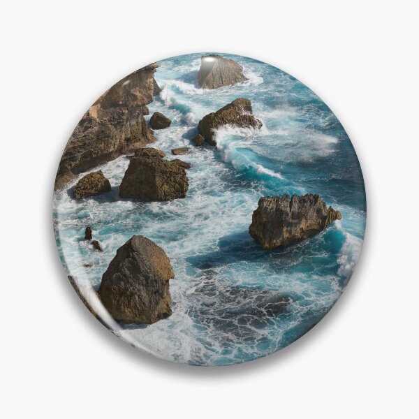 Item preview, Rock Coast Of Bali With Breaking Waves designed and sold by MadeulookArt.