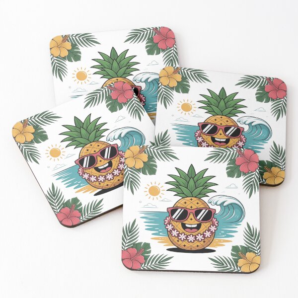 Item preview, Cartoon Pineapple Hawaii Style designed and sold by ArtQueen777.
