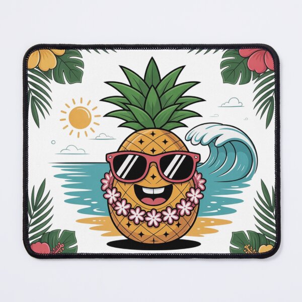 Item preview, Cartoon Pineapple Hawaii Style designed and sold by ArtQueen777.