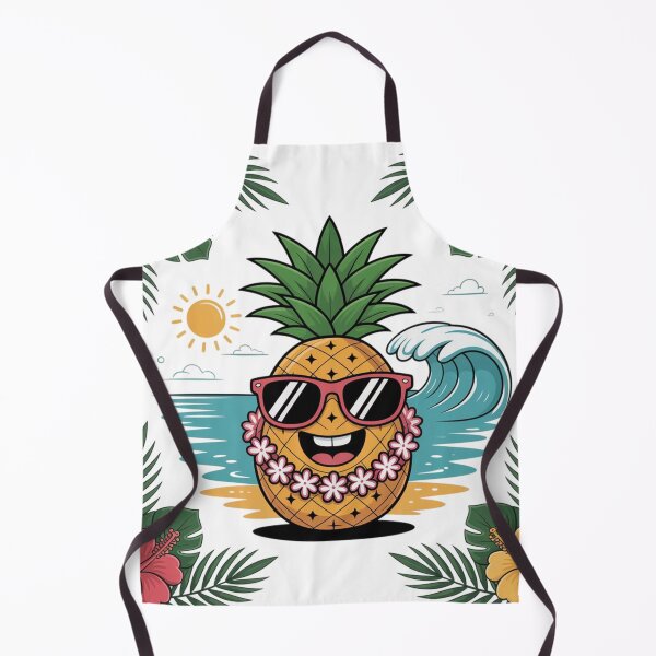 Item preview, Cartoon Pineapple Hawaii Style designed and sold by ArtQueen777.