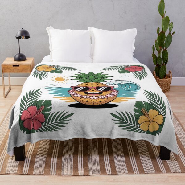 Item preview, Cartoon Pineapple Hawaii Style designed and sold by ArtQueen777.