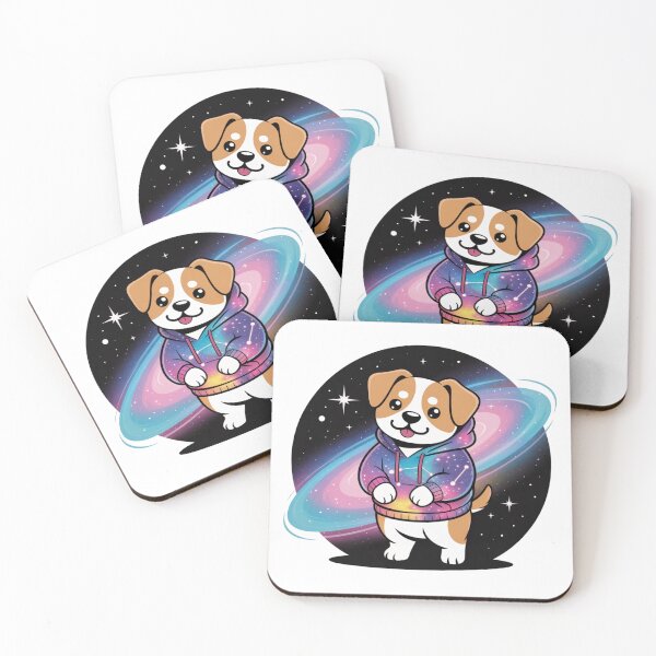 Item preview, Chill Dog Meme Illustration (Intergalactic Vibe) designed and sold by Silly Shapes Co..