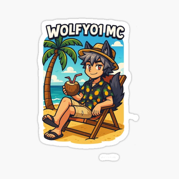 Item preview, Wolfy on beach designed and sold by DragonulRos.